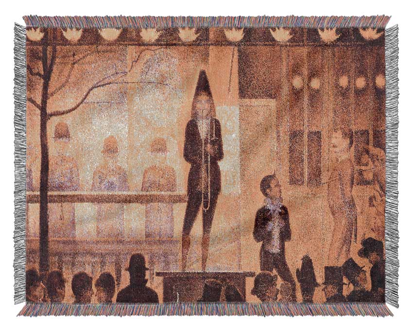 Seurat Circus Parade Woven Blanket