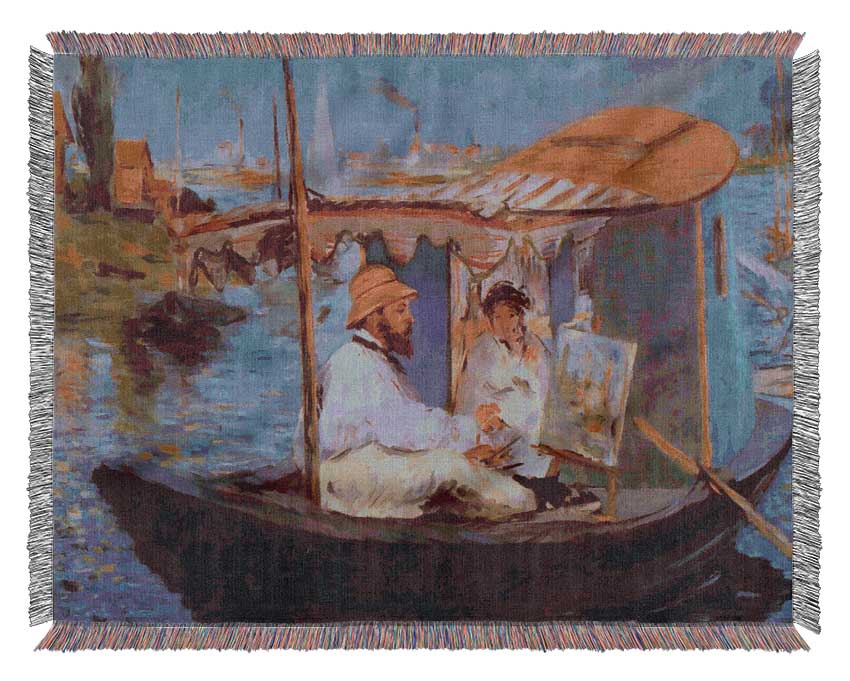 Claude Monet By Manet Woven Blanket