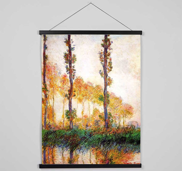 Claude Monet Poplars In Autumn 2 Hanging Poster - Wallart-Direct UK