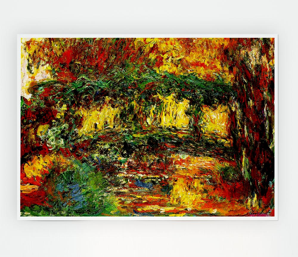 Claude Monet The Road Bridge At Argenteuil Print Poster Wall Art