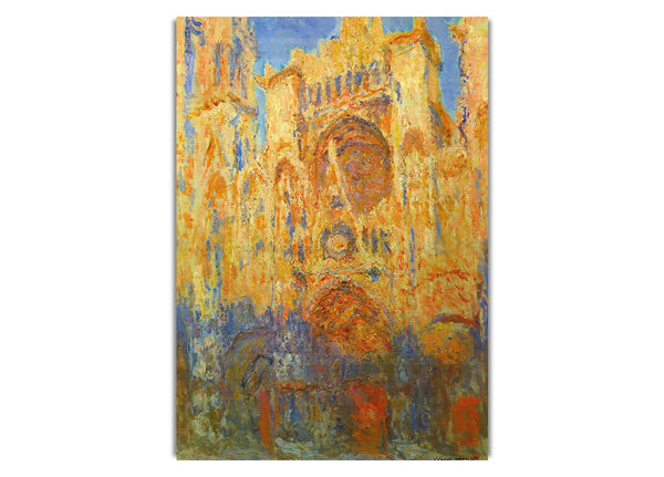 ClaudeMonet   Rouen Cathedral Facade At Sunset