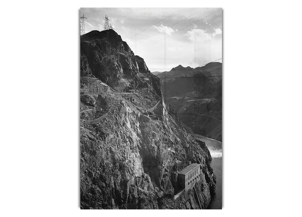 Cliffs Above Boulder Dam By Ansel Adams