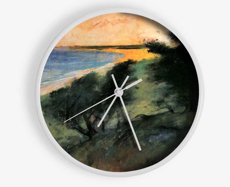 Lesser Ury Coast Of Rugen Clock - Wallart-Direct UK