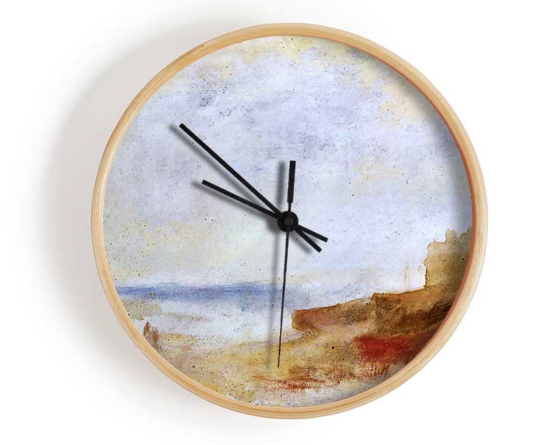 Joseph Mallord Turner Coastal Scene With Buildings Clock - Wallart-Direct UK