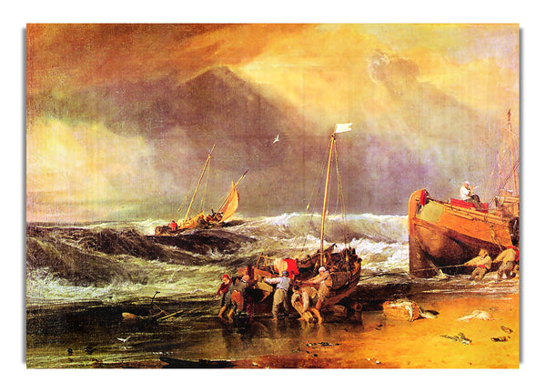 Coastal Scene With Fishermen By Joseph Mallord Turner