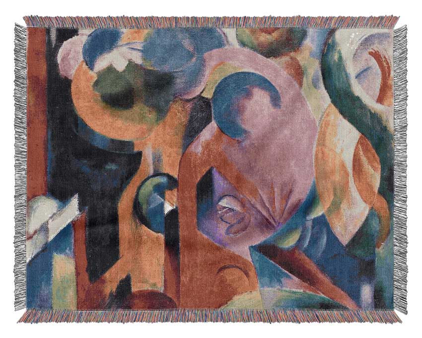 Franz Marc Composition 3 Woven Blanket