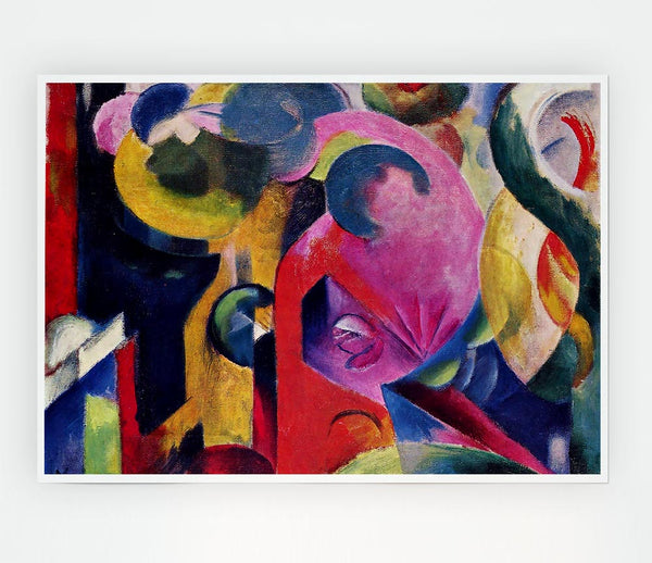 Franz Marc Composition 3 Print Poster Wall Art