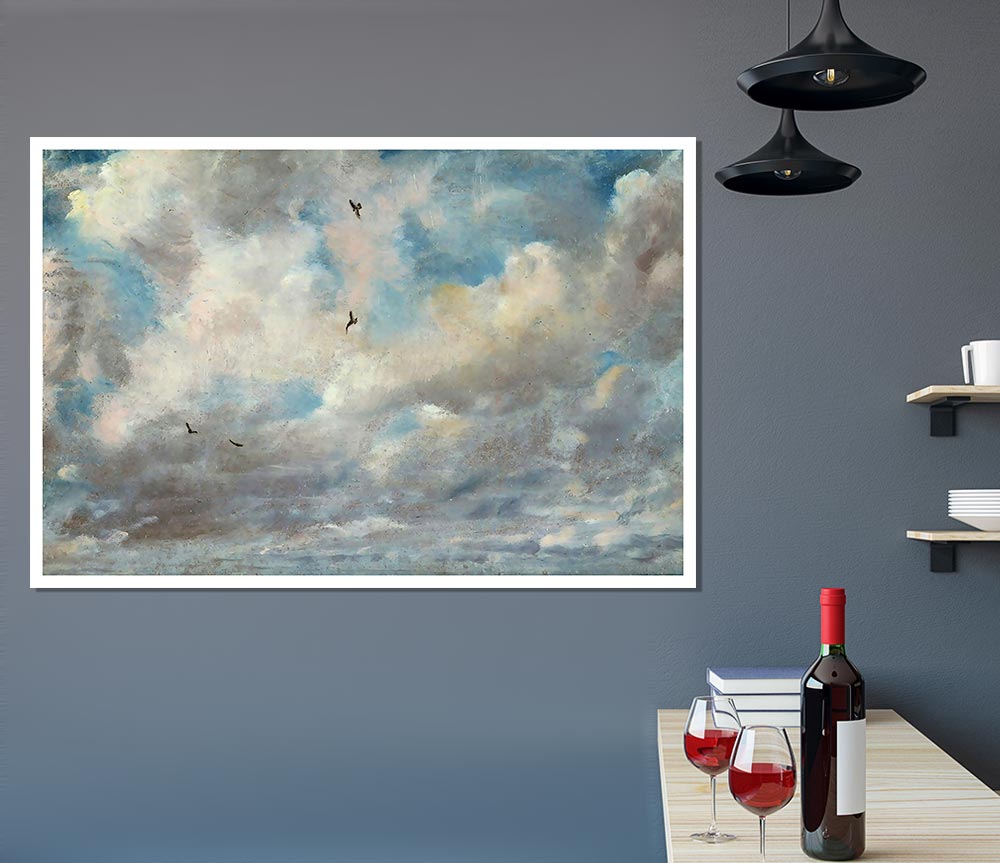 Constable Cloud Study Print Poster Wall Art