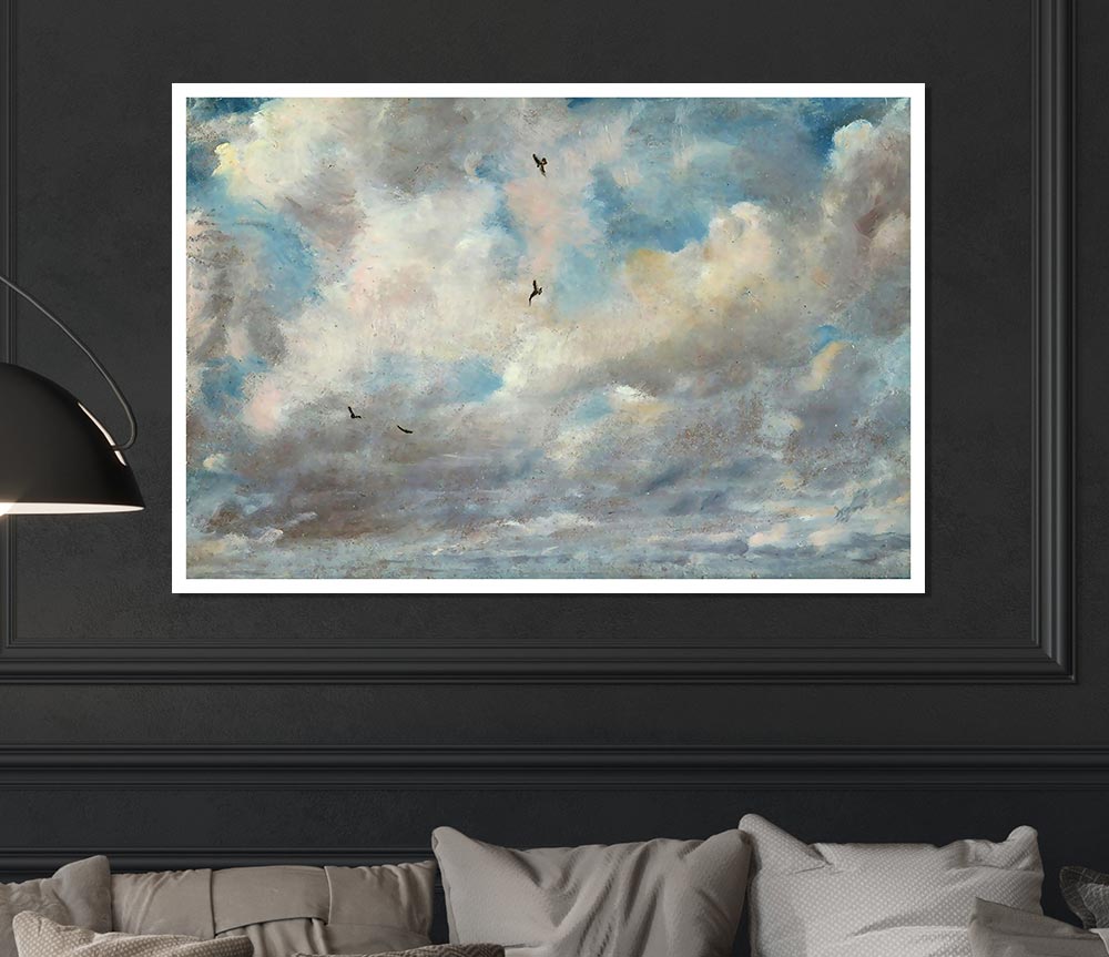 Constable Cloud Study Print Poster Wall Art