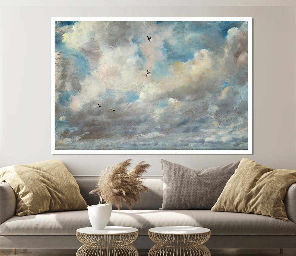 Constable Cloud Study Print Poster Wall Art