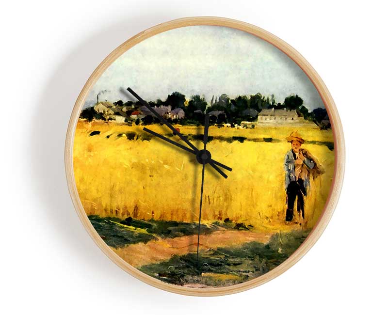 Morisot Cornfield Clock - Wallart-Direct UK