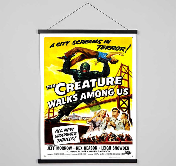 Creature Walks Among Us Poster 1 Hanging Poster - Wallart-Direct UK