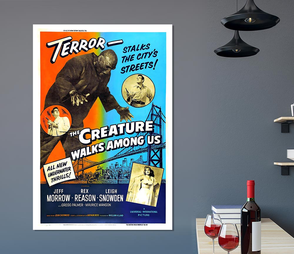 Creature Walks Among Us Poster 2 Print Poster Wall Art