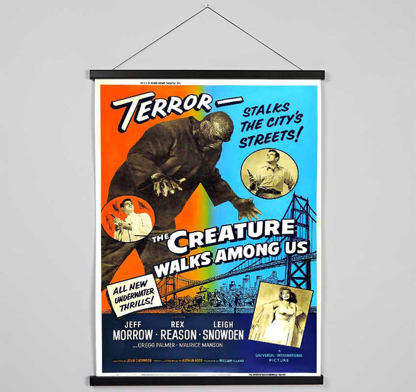 Creature Walks Among Us Poster 2 Hanging Poster - Wallart-Direct UK