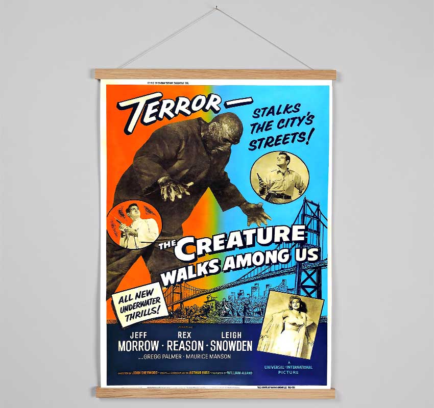 Creature Walks Among Us Poster 2 Hanging Poster - Wallart-Direct UK