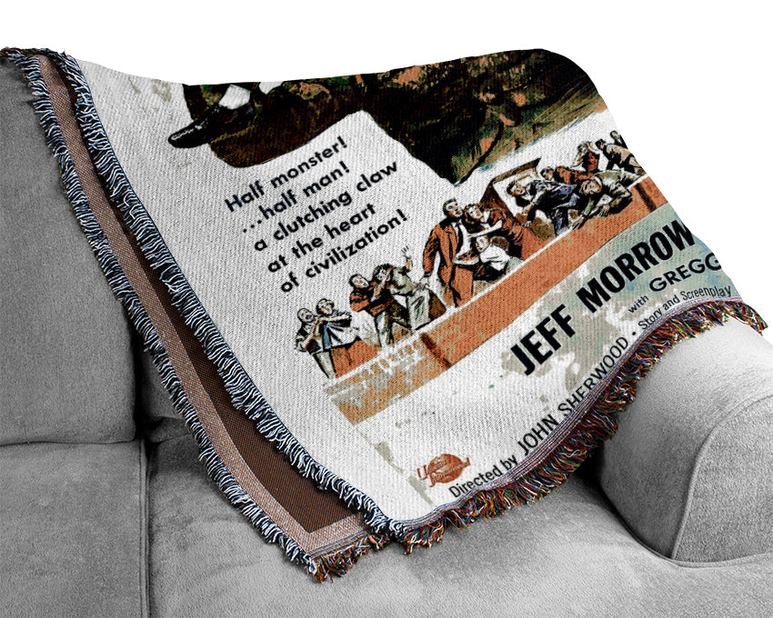 Creature Walks Among Us Poster 4 Woven Blanket