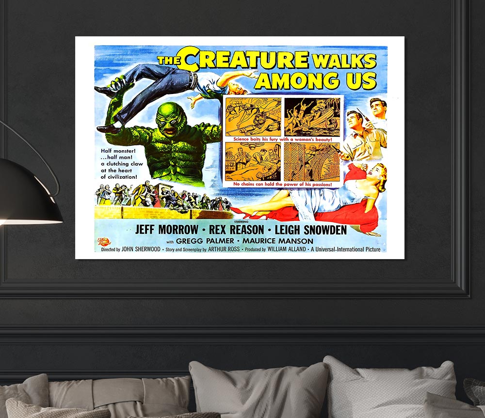 Creature Walks Among Us Poster 4 Print Poster Wall Art