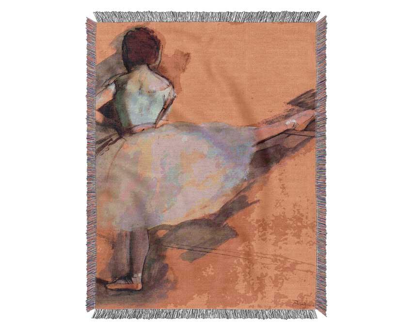 Degas Dancer At The Bar Woven Blanket