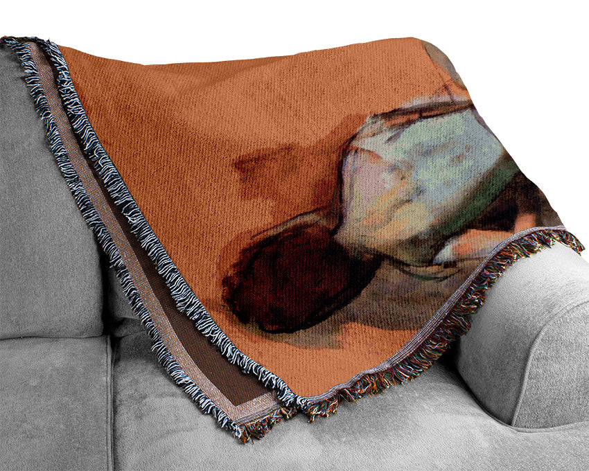 Degas Dancer At The Bar Woven Blanket