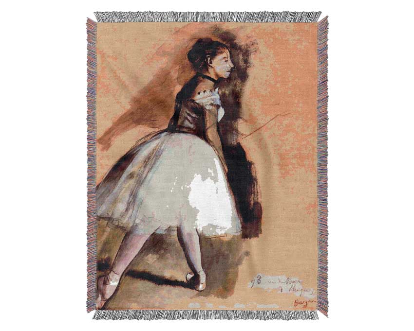 Degas Dancer In Step Position 1 Woven Blanket