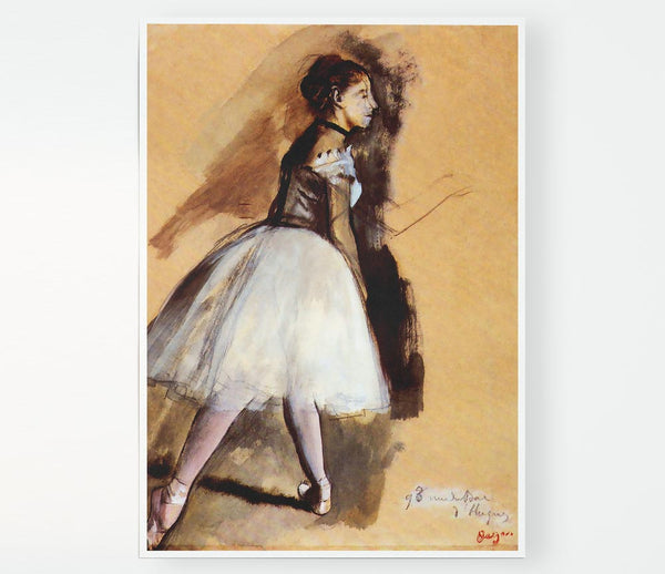 Degas Dancer In Step Position 1 Print Poster Wall Art