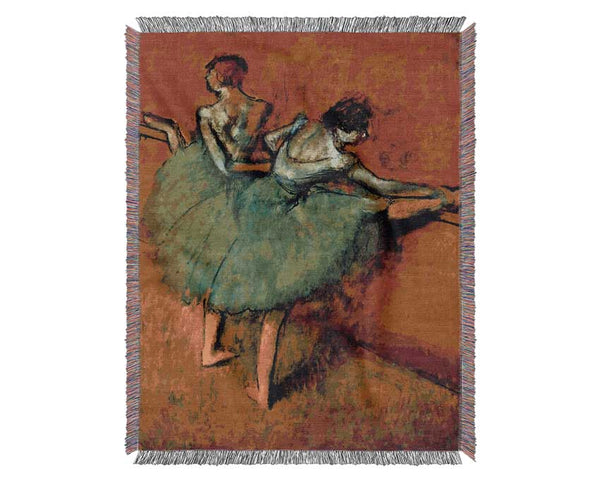 Degas Dancers At The Bar #1 Woven Blanket