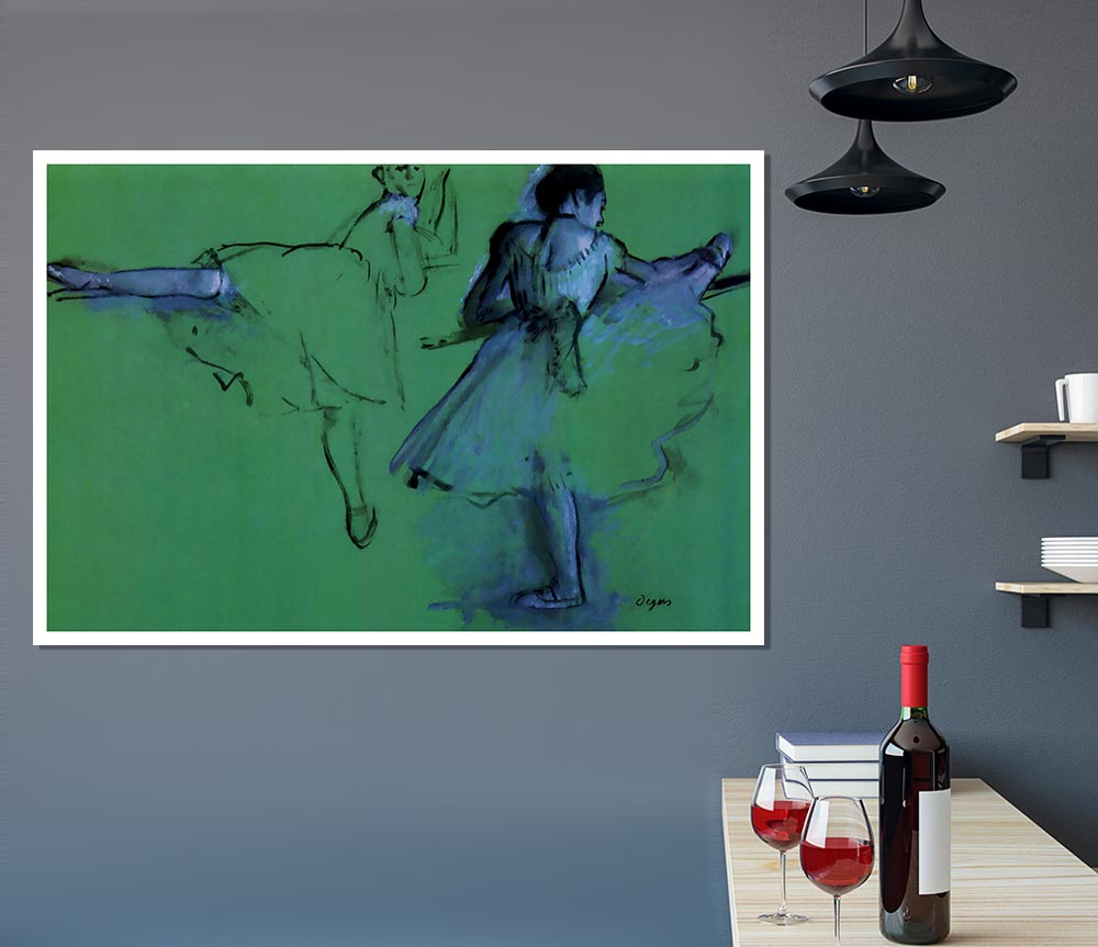 Degas Dancers At The Bar 2 Print Poster Wall Art