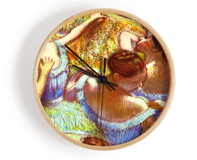 Degas Dancers In Blue Clock - Wallart-Direct UK