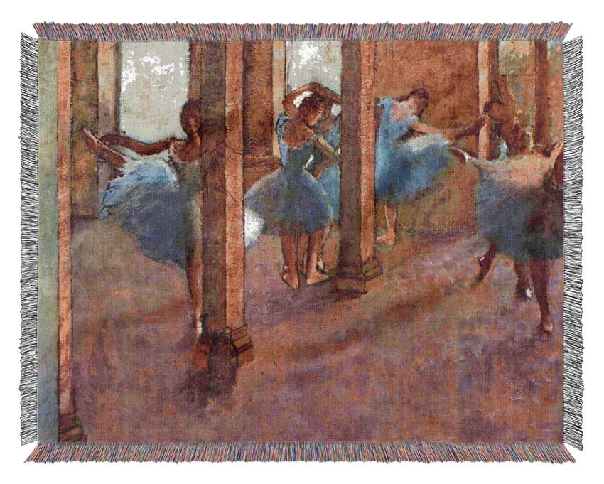 Degas Dancers In The Foyer Woven Blanket