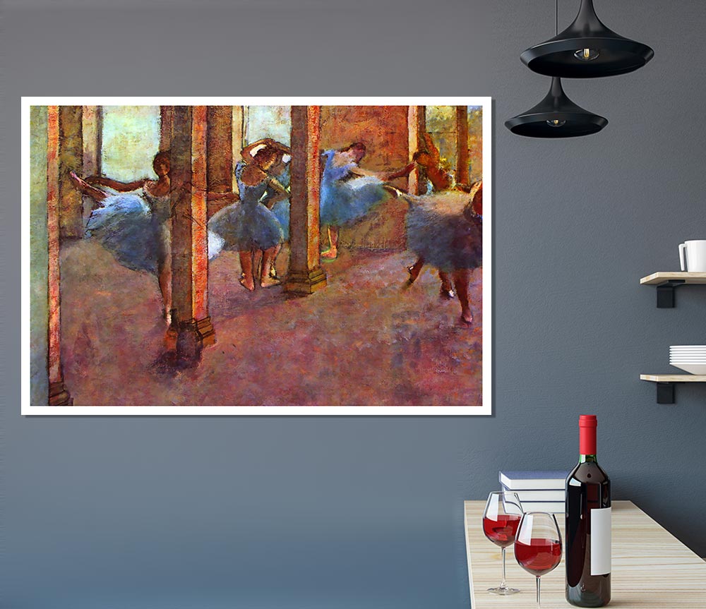 Degas Dancers In The Foyer Print Poster Wall Art