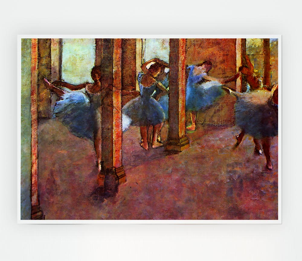 Degas Dancers In The Foyer Print Poster Wall Art