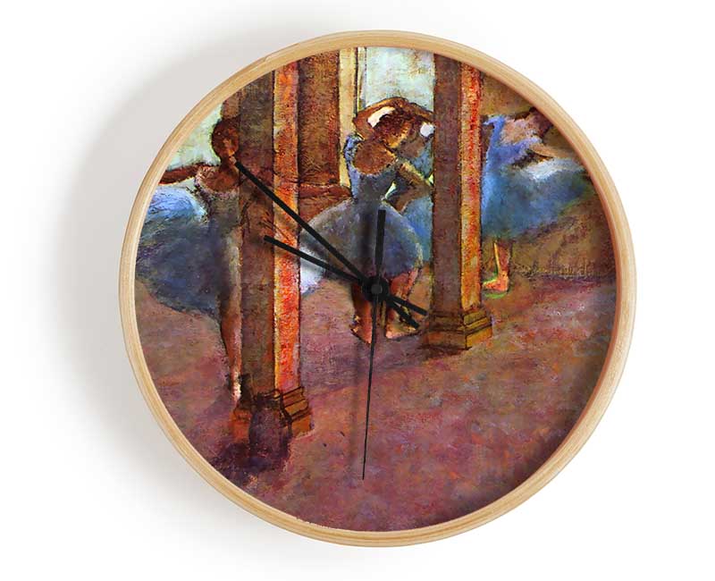 Degas Dancers In The Foyer Clock - Wallart-Direct UK