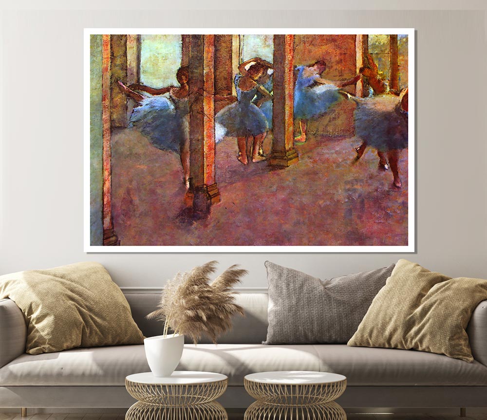 Degas Dancers In The Foyer Print Poster Wall Art