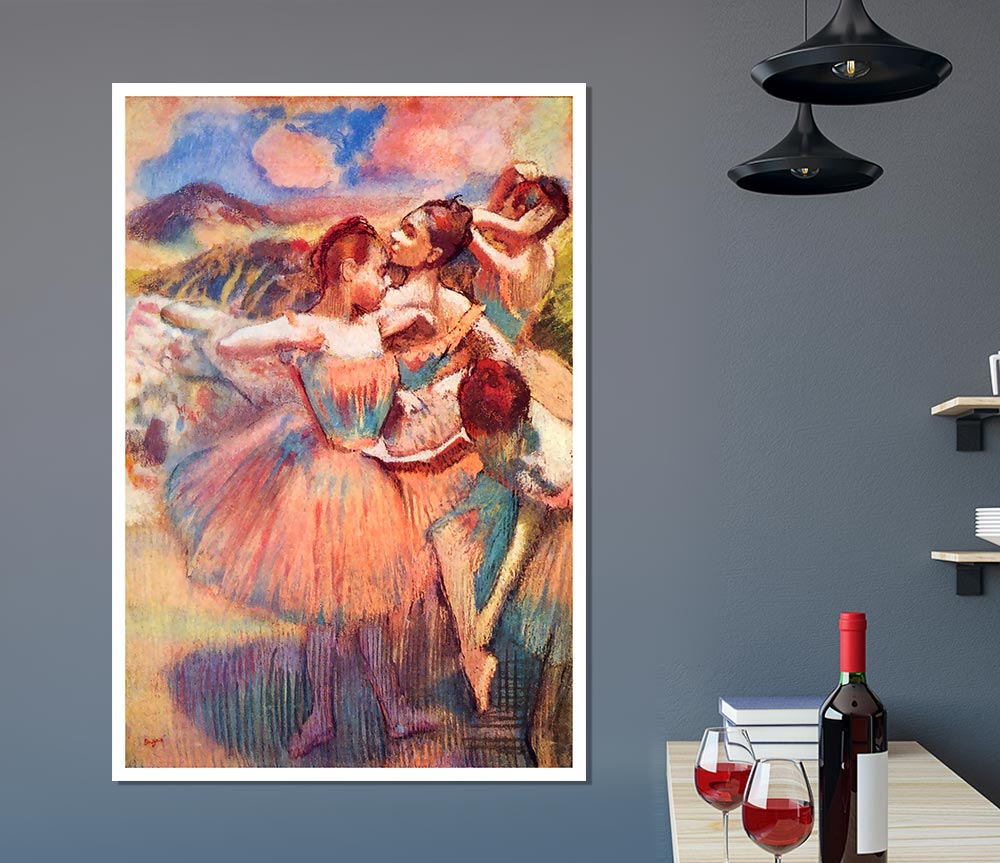 Degas Dancers In The Landscape Print Poster Wall Art