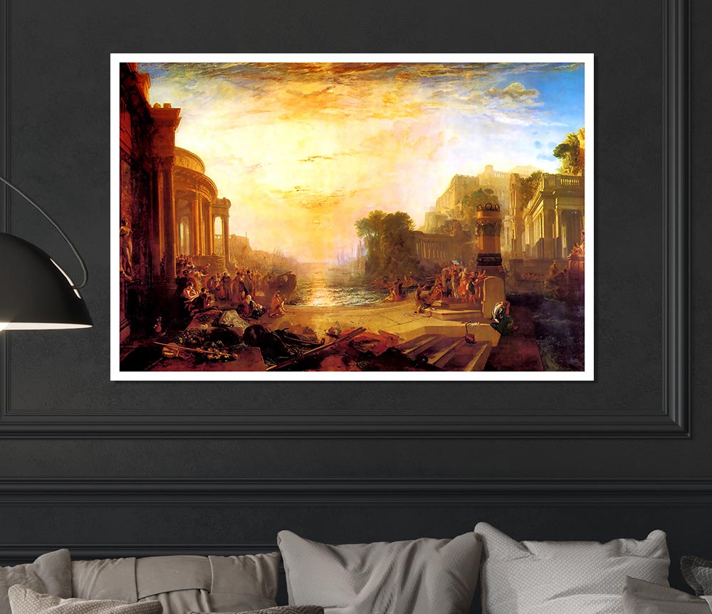 Joseph Mallord Turner Decline Of Carthagen Print Poster Wall Art