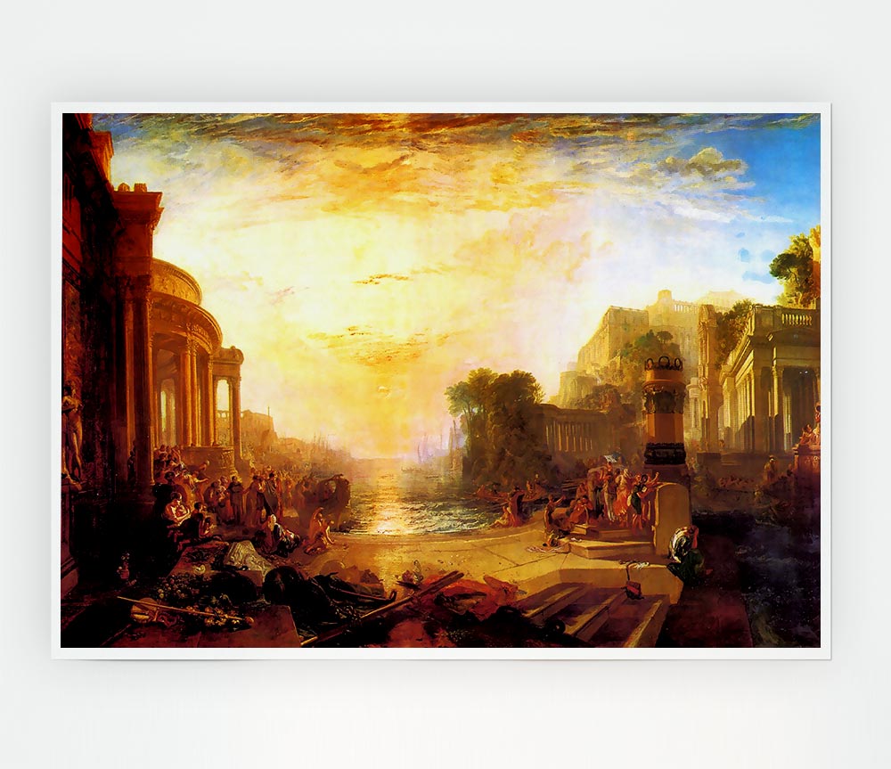 Joseph Mallord Turner Decline Of Carthagen Print Poster Wall Art