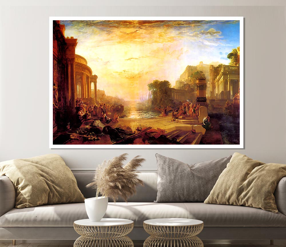 Joseph Mallord Turner Decline Of Carthagen Print Poster Wall Art