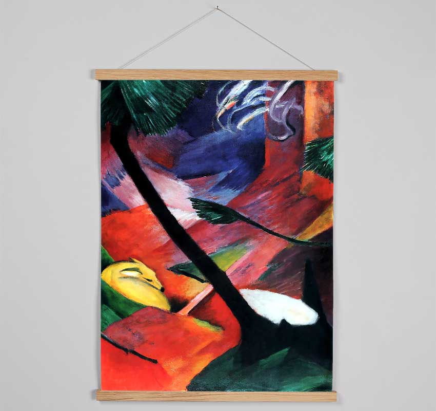 Franz Marc Deer In The Forest 2 Hanging Poster - Wallart-Direct UK