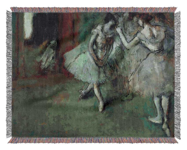 Degas A Group Of Dancers Woven Blanket