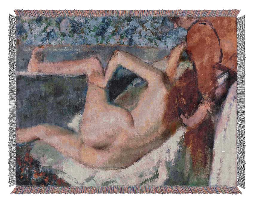 Degas After The Bath Woven Blanket