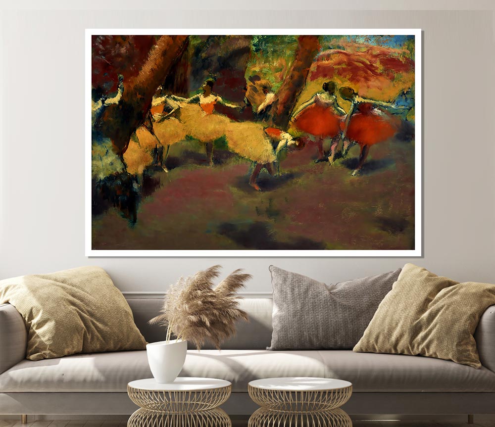 Degas Before The Performance Print Poster Wall Art