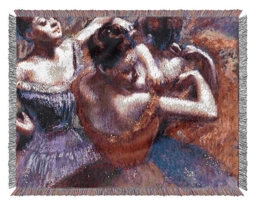 Degas Dancers Woven Blanket