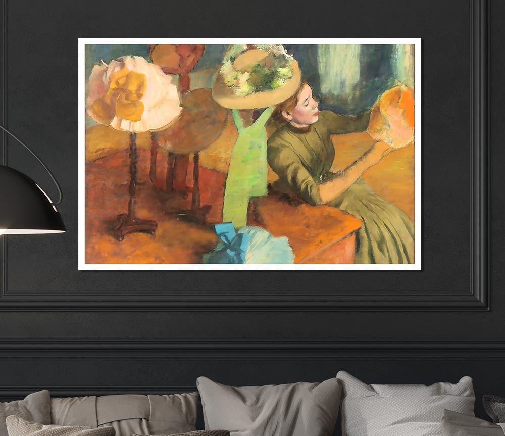 Degas The Millinery Shop Print Poster Wall Art