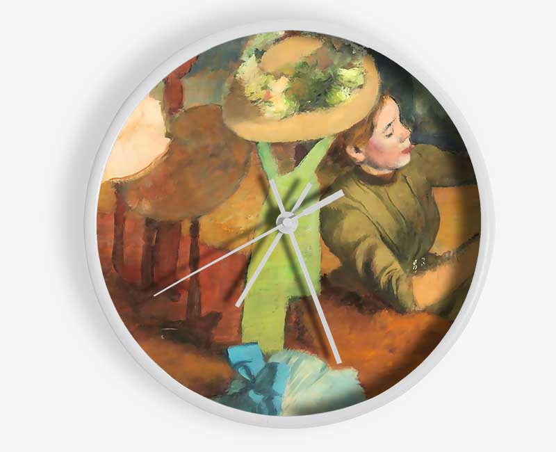 Degas The Millinery Shop Clock - Wallart-Direct UK