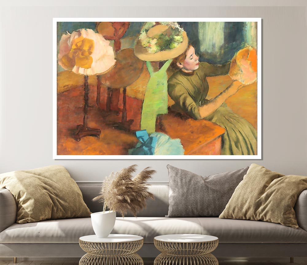 Degas The Millinery Shop Print Poster Wall Art