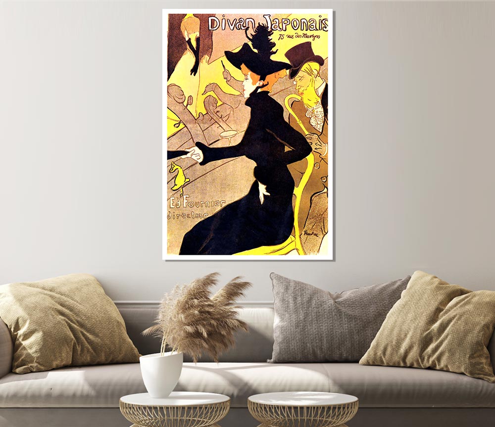 Toulouse Lautrec Diva Japonais Print Poster Wall Art