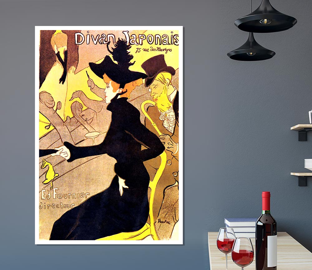 Toulouse Lautrec Diva Japonais Print Poster Wall Art