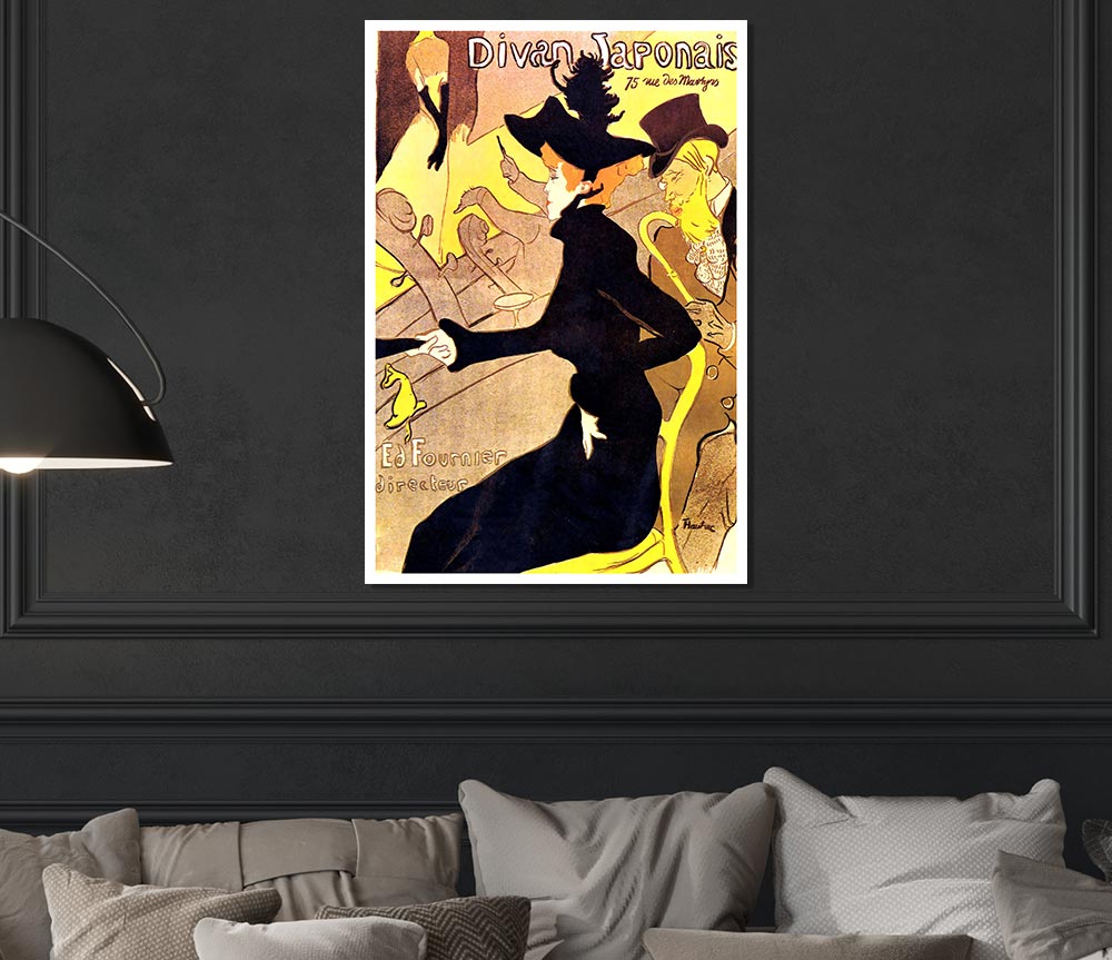 Toulouse Lautrec Diva Japonais Print Poster Wall Art