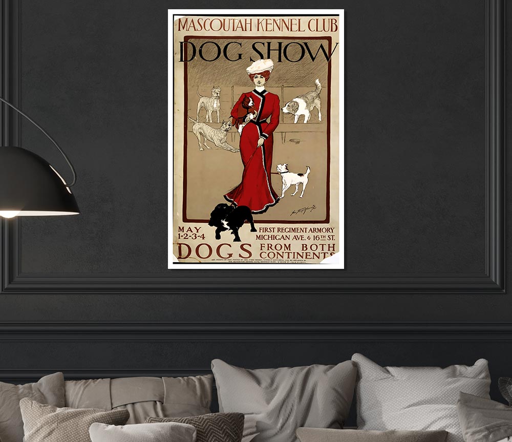 Dog Show Print Poster Wall Art