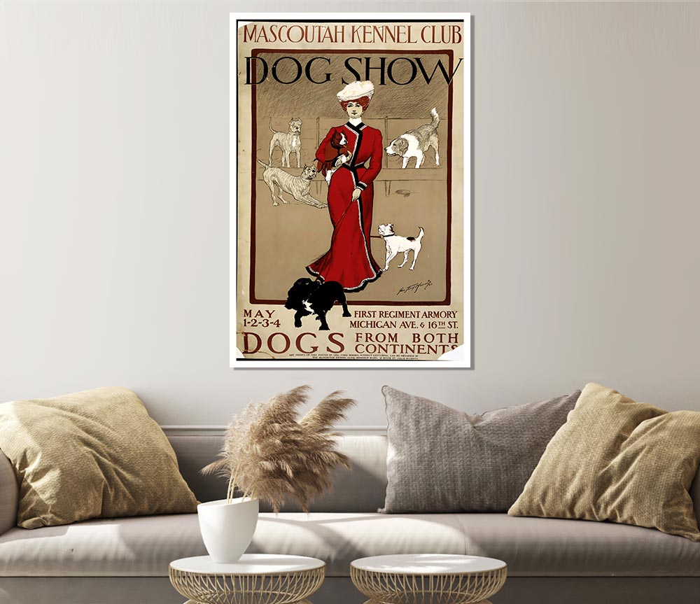 Dog Show Print Poster Wall Art